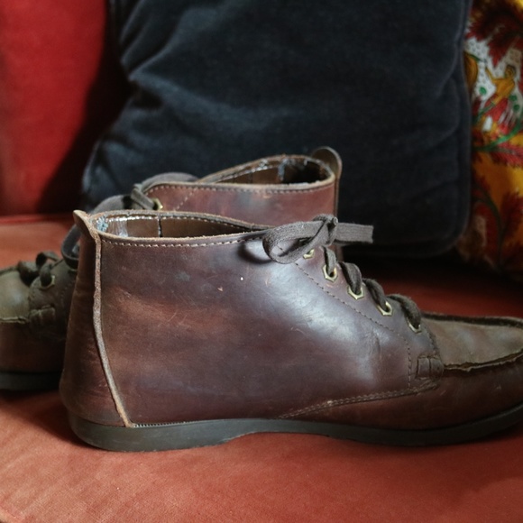 Vintage leather booties - Picture 3 of 4